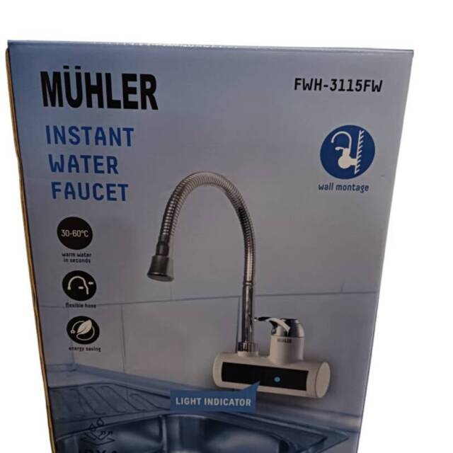 Нагревател за вода MUHLER СТЕНЕН с дисплей  3200W (FWH-3115FW)
