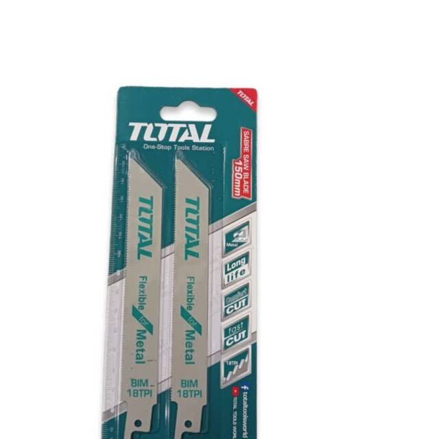 Нож за саблен трион за метал 2бр TOTAL 150mm.