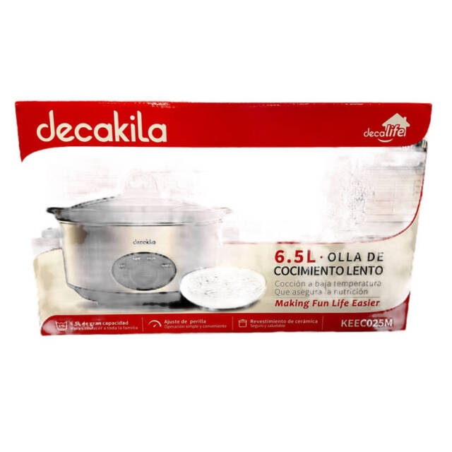 Уред за бавно готвене (slow cooker) 6.5L Decakila